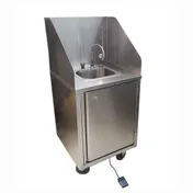 BK Resources MHS-2424-C-DM Handwash Sink, Mobile, Cold Water Only 1 image