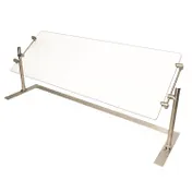 BK Resources SG-P-60 Portable Adjustable Sneeze Guard, 60" 1 image