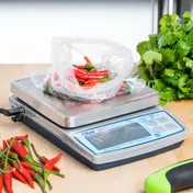 Edlund BRV-160 BRAVO! 10 lb Digital Portion Scale, 5-1/3" Square Stainless Platform Auto-Shut-Off Dual Voltage 4 image