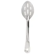 Winco BSST-11 11" Slotted Stainless Steel Basting Spoon 1 image