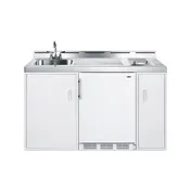 Summit C60ELGLASS All-In-One Combo Kitchen, 59.18"W x 24"D x 40"H, with deep drawn sink 1 image