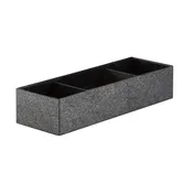 Cal-Mil 22037-515-13 To-Go-Station Condiment Holder, 14.5"W x 4.75"D x 3.25"H, Large, Black 1 image