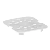 Cambro 60PPD190 Drain Shelf - 1/6 Size, Fits 62/64/66PP, Translucent Polypropylene, NSF-Approved 1 image