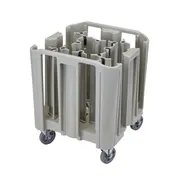 Cambro ADCSC12PKG480 S-Series Dish Caddy, 27x27x31.75, 500 lb, Polyethylene, Speckled Gray, 12 Towers 1 image