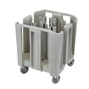 Cambro ADCSC8PKG480 S-Series Dish Caddy, 27x27, 500 lb, Polyethylene, Speckled Gray, Adjustable 1 image