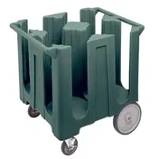 Cambro DC1225191 Dish Caddy Cart, 32.75L x 27.5W x 32H, Granite Gray, Polyethylene, 240 Plate Capacity 1 image