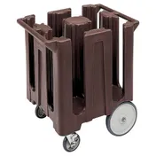 Cambro DC825110 Dish Caddies Cart, 28.75"W x 23.75"L x 32"H, 180 Plates, Black, Polyethylene, NSF 2 image