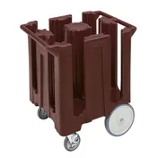 Cambro DC825131 Dish Caddies Cart, 28.75"W x 23.75"L x 32"H, 240 Plate Capacity, Dark Brown Polyethylene, NSF 1 image