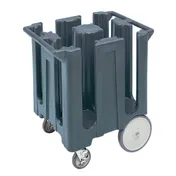 Cambro DC825191 Dish Caddies Cart, 28.75"W x 23.75"L, 240 Plate Capacity, Granite Gray Polyethylene 1 image