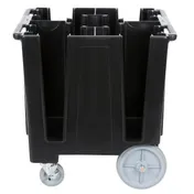Cambro DCS950110 Black Versa Dish Caddy, 5 Column, 30-39 Height, Polyethylene, 225-300 Plates 2 image