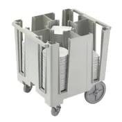 Cambro DCS950480 Polyethylene Versa Dish Caddy, 30-39" Height, 5 Compartments, Speckled Gray, NSF 1 image