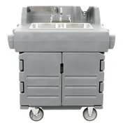 Cambro KSC402191 Camkiosk Hand Sink Cart, with 2 Compartment Sink 1 image