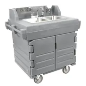 Cambro KSC402191 Camkiosk Hand Sink Cart, with 2 Compartment Sink 2 image