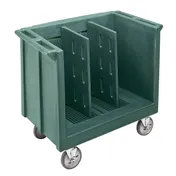 Cambro TDC30192 Adjustable Dish Cart, 23.25"W x 38.875"L, Granite Green, Polyethylene, 500 lbs, NSF 1 image