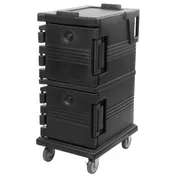 Cambro UPC600110 Ultra Camcart Black Insulated Food Pan Carrier w/ 8 Pan Capacity 1 image