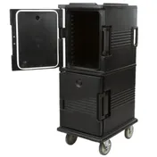 Cambro UPC800110 Ultra Camcart Front Loading Black Insulated Food Pan Carrier 3 image