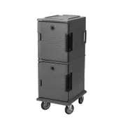 Cambro UPC800SP186 Ultra Camcart Navy Blue Insulated Food Carrier w/ 12 Pan Capacity and Security Package 1 image