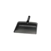 Carlisle 36143703 Flo-Pac Dust Pan, 12"L x 8"W, Flexible, Black, Rubberized Plastic 1 image