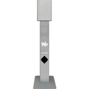 Carlisle 38002 WipesPlus Cart Wipe Stand, 14-3/5"H, Gray, for Wipes Canisters 1 image