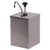 Carlisle 386010 Condiment Pump Dispenser, Counter 7-1/4", Holds 1 Gallon Jar, 18/8 Pump, 1.25oz 1 image