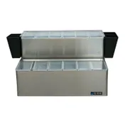 Carlisle B6766L EZ-Chill Center, 20-7/8" W x 12" D x 12-3/4" H, 2-Tier, 12-Compartment Stainless Steel 1 image