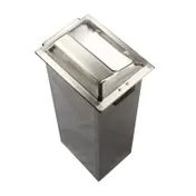 Carlisle H2000SC Napkin Dispenser, One-At-A-Time, 750 cap 3"x6", 7"Lx5-1/2"Wx19-5/8"H, Steel, Chrome 1 image