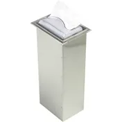 Carlisle H2003CLSS Countertop Napkin Dispenser 7"L x 5.5"W x 19.6"H, 750+, Steel, Clear Faceplate 1 image