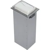 Carlisle H2005CLSS Napkin Dispenser In-Counter, 7"L x 5.5"W x 19.6"H, 750+ Napkins, Steel/Plastic 1 image