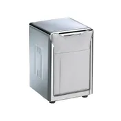 Carlisle H985X San Jamar Napkin Dispenser, 3-3/4"L x 4"W x 5-1/2"H, 150, 2-Sided, Stainless Steel 1 image