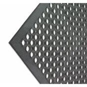 Carlisle KM1100B San Jamar Kitchen Mat, 36" x 60", 1/2" Thick, Rubber, Black 1 image
