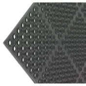 Carlisle KM2100 San Jamar Kitchen Mat, 36" x 60", 3/4" Thick, Rubber, Black 1 image