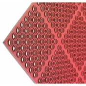 Carlisle KM2200B San Jamar Kitchen Mat, 36" x 60", 3/4" Thick, Red Rubber, Anti-Slip, Grease-Proof 1 image