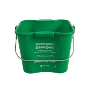 Carlisle KPP97GN San Jamar Kleen-Pail Pro, 3 Qt, Green, Plastic, Rounded Corners, Molded Handles 1 image