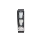 Carlisle L2202 EZ-Fit Lid/Straw Tower, 5-1/2" x 13" x 18-3/4", Black Polystyrene, 2 Lid Compartments 1 image