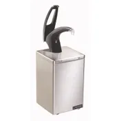 Carlisle P4800BK Countertop Condiment Pump, 7" x 7" x 20-1/4", Black Steel, Gallon Jar & #10 Can 1 image