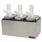 Carlisle P9713 Pump 3-Well 14" W x 7-7/8" D x 12-1/2" H, 3 x 2-1/2 Jars 22-Gauge 304 Stainless Steel 1 image