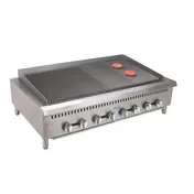 Comstock-Castle CCHRB48 48" Countertop Gas Radiant Charbroiler w/ (8) Burners, 160.000 BTU 1 image