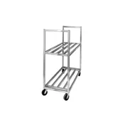 Channel BBT-5420-2 Aluminum Two Shelf Banquet / Utility Cart - 54" x 20" x 67.5" 1 image