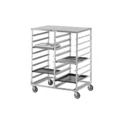 Channel CTR15206 Double Section Side Load Aluminum Cafeteria Tray Rack - (20) 15" x 20" Trays 1 image