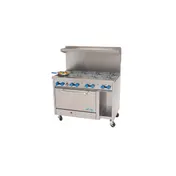 Comstock-Castle F33033 72" Gas Restaurant Range w/ (12) Open Burners, (1) Standard Oven, (1) Cabinet Base, 354.000 BTU  1 image