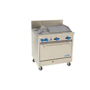 Comstock-Castle FK430-1.5RB 36" Gas Range w/ (2) Open Burners, 18" Charbroiler, (1) Standard Oven, 150.000 BTU 1 image
