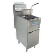 Comstock-Castle GF90-P 15" Full Pot Floor Model LP Gas Fryer w/ 40-lb Capacity, Thermostat 1 image