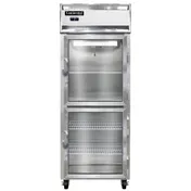 Continental Refrigerator 1FENGDHD 28" 2-Glass Door Reach-In Freezer, Top Mounted, 21 cu. ft., Stainless Steel Front, Aluminum Interior 1 image