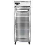 Continental Refrigerator 1FENSSGD 28" 1-Section Glass Door Reach-In Freezer, Top Mounted, 21 cu. ft., Stainless Steel 1 image