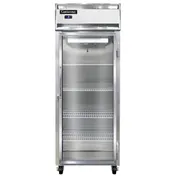 Continental Refrigerator 1FESNSSGD 28" One Section Reach-In Freezer w/ Glass Door, All Stainless Steel, 18 cu. ft. 1 image