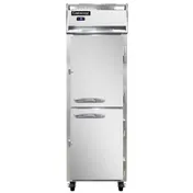 Continental Refrigerator 1FSNSAHD 26" 1-Section Reach-In Freezer, 2 Half Solid Doors, Stainless Steel, 16 cu. ft., Top Mounted 1 image