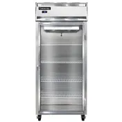 Continental Refrigerator 1FXSNSAGD 36" 1-Glass Door Reach-In Freezer, Top Mounted, 26 cu. ft., Stainless Steel 1 image