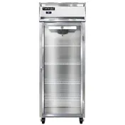 Continental Refrigerator 1RENGD 28.5" 1-Section Reach-In Refrigerator w/ Glass Door, Stainless Steel Front Aluminum Exterior, 21 cu. ft. 1 image