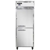 Continental 1RESNHD 28.5" 1-Section Reach-In Refrigerator w/ 2 Solid Half Doors, Stainless Steel Front Aluminum Exterior, 18 cu. ft. 1 image