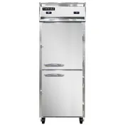 Continental Refrigerator 1RFENHD 28" 1-Section Reach-In Refrigerator Freezer Combo w/ 2 Half Solid Doors 1 image